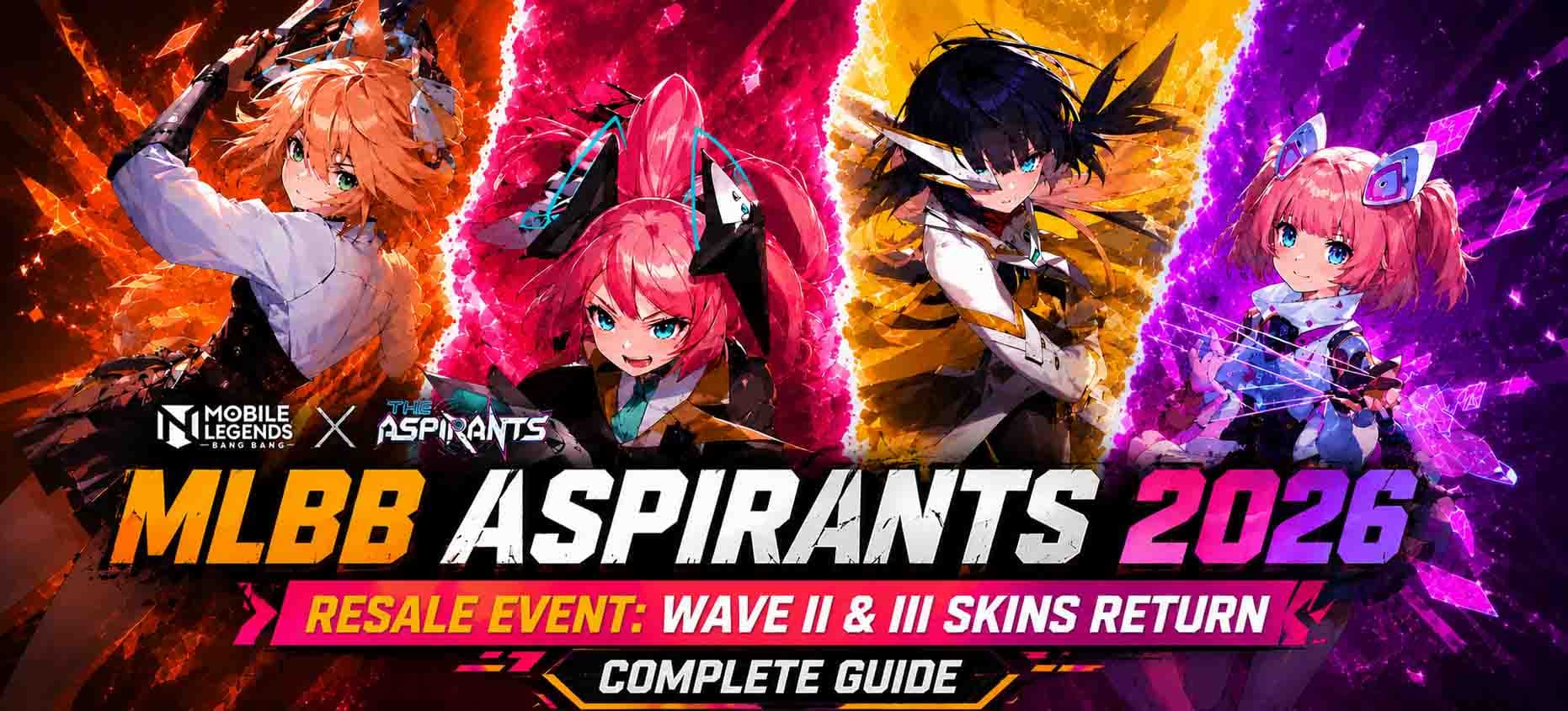 MLBB Aspirants 2026 Resale Event: Wave II & III Skins Return | Complete Guide