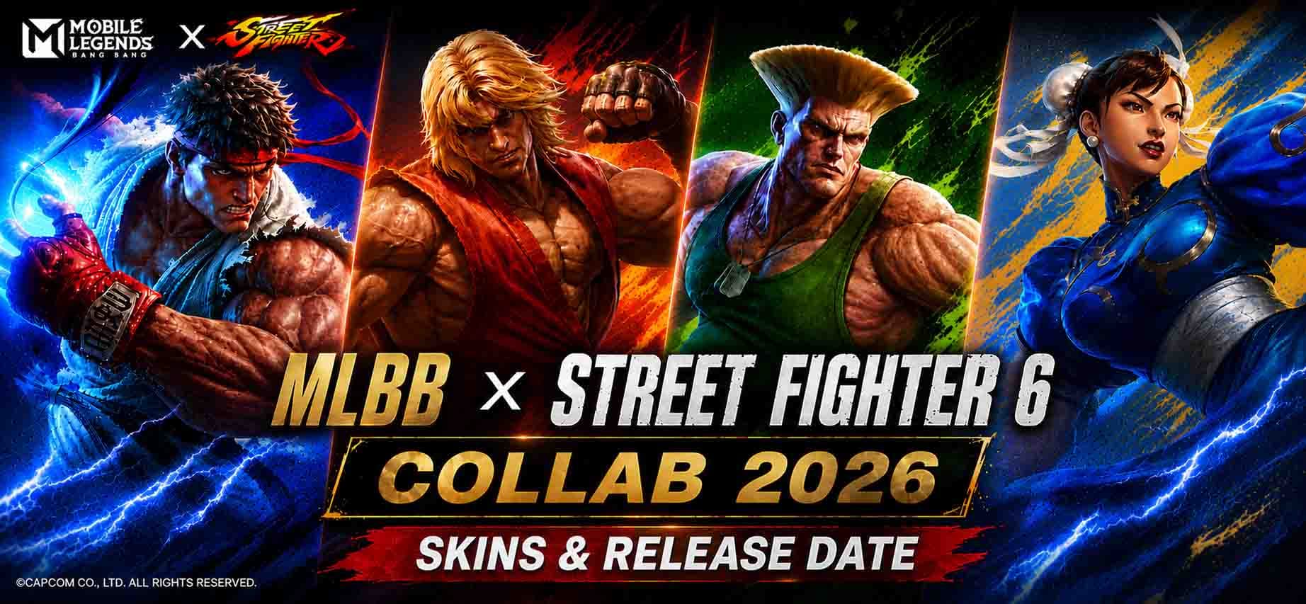 MLBB x Street Fighter 6 Collab 2026: Skins, Release Date & Prices